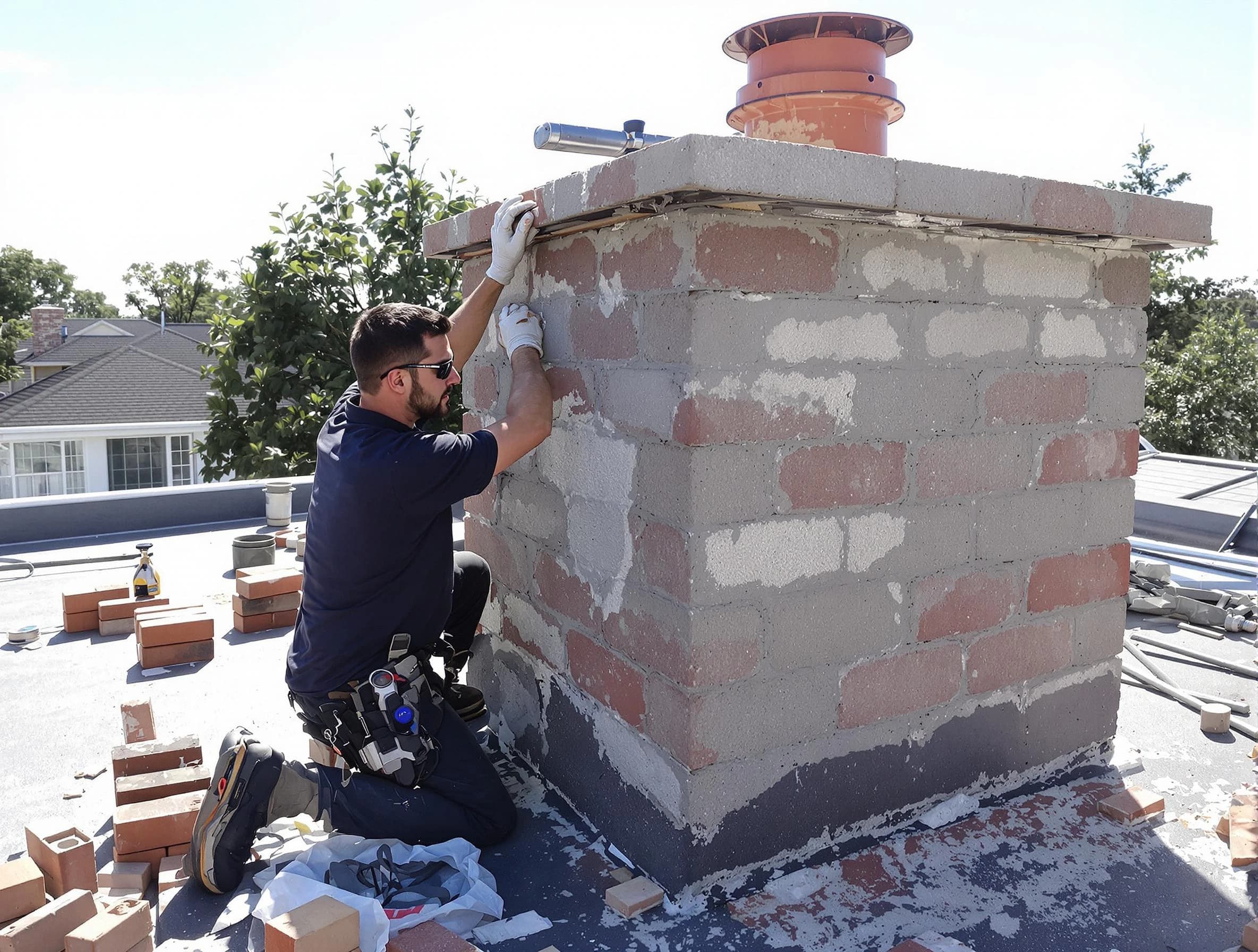 Advanced chimney repair process by Ashland City Chimney Sweep in Ashland City, TN