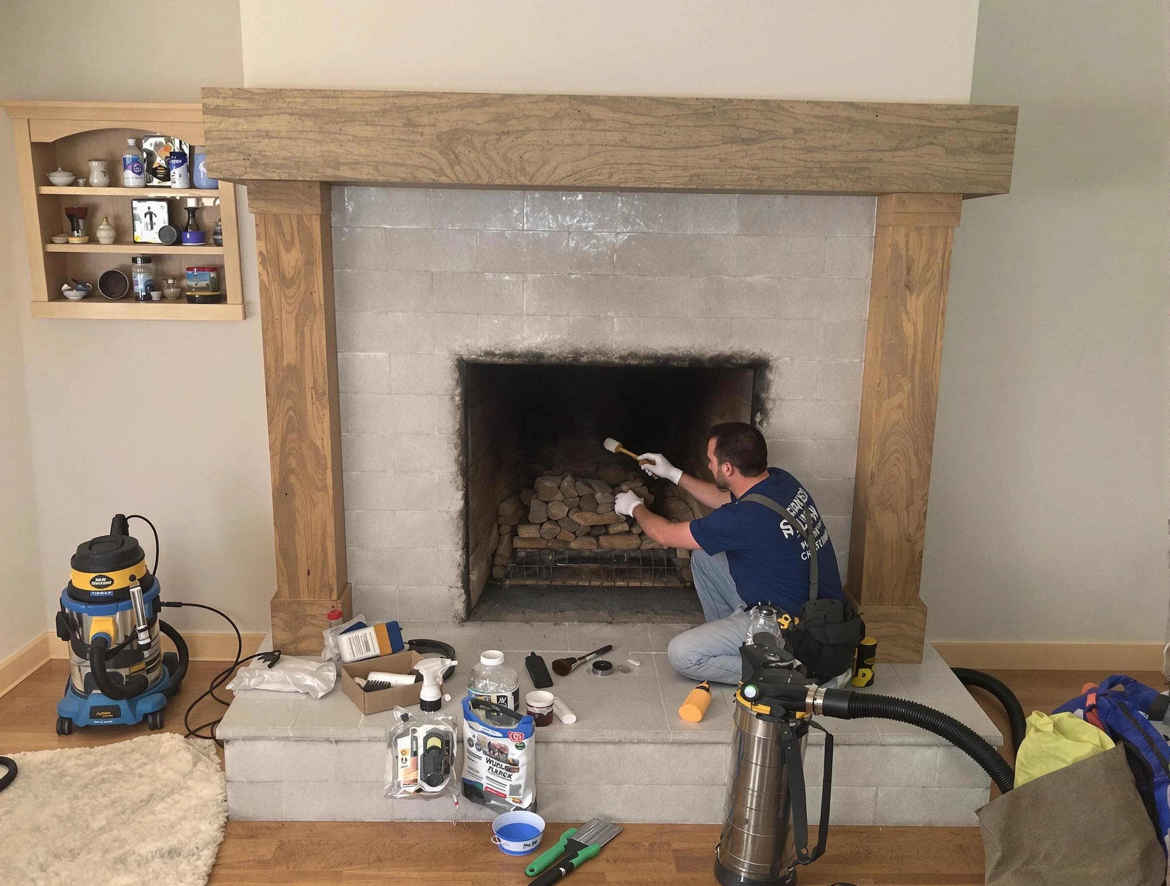 Detailed creosote removal process by Ashland City Chimney Sweep in Ashland City, TN