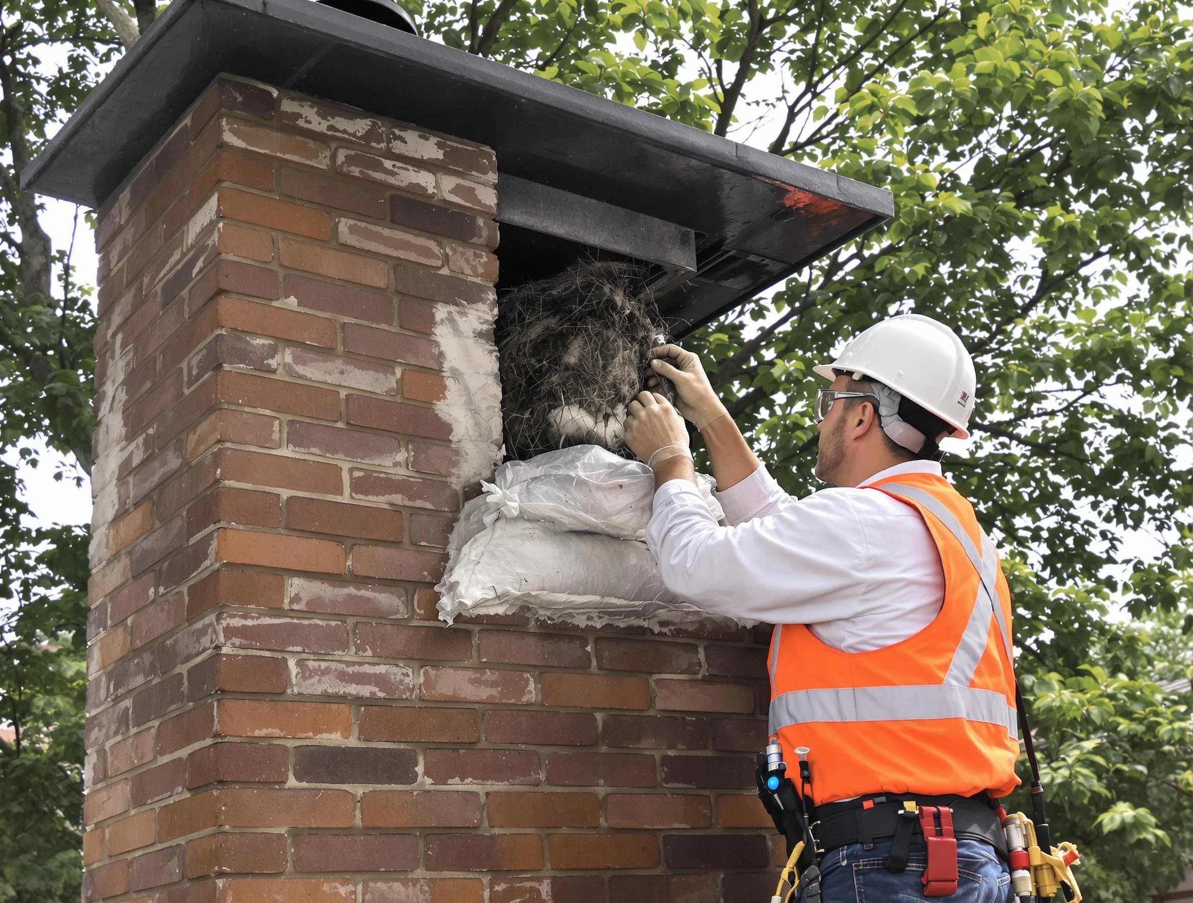 Humane removal of debris and animals by Ashland City Chimney Sweep in Ashland City, TN