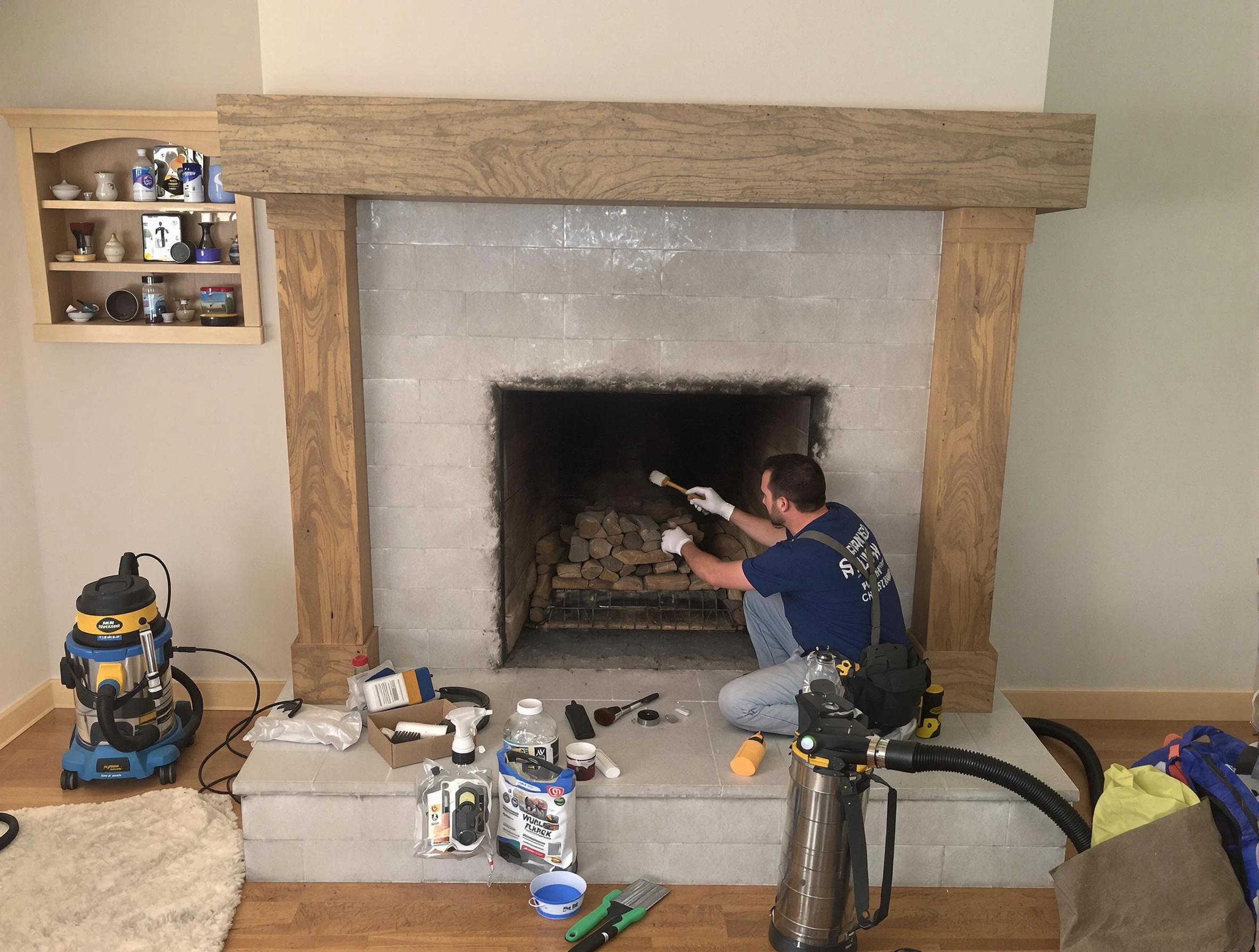 Detailed creosote removal process by Ashland City Chimney Sweep in Ashland City, TN